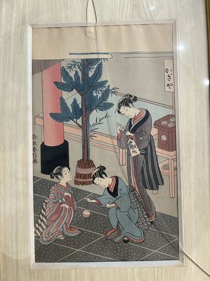 Lot of six Japanese prints

Mainly framed

Various...
