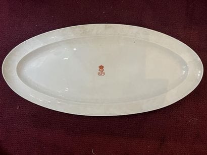 SEVRES, 1840

Long porcelain fish dish with...