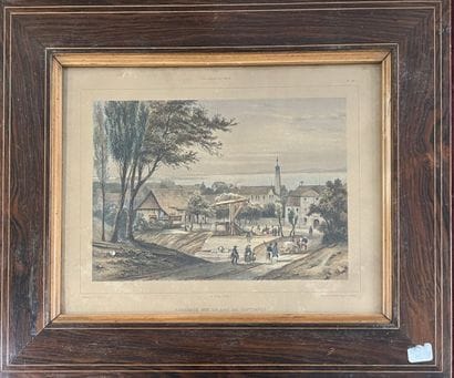 Pair of colored engravings

View of Lake...