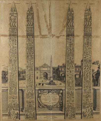 After Joan BLAEU, edited by Pierre MORTIER
Obelisk...