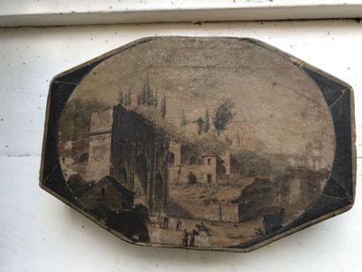 Small candy box, early 19th c,
Hexagonal...