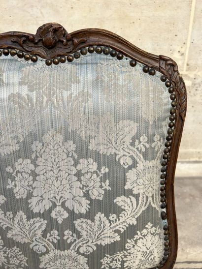Molded and carved wood chair from the Louis...