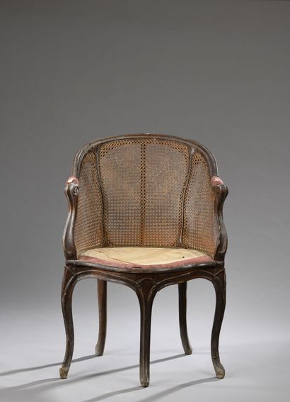 Armchair of office out of moulded wood, stamped...