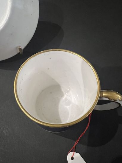 SÈVRES, late 18th century
Litron cup and...