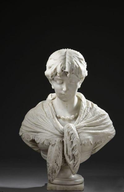 Antonio ARGENTI (1845-1916)
Bust of a woman...