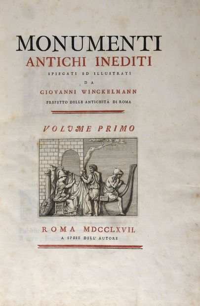 WINCKELMANN (Giovanni). Monumenti Antichi...