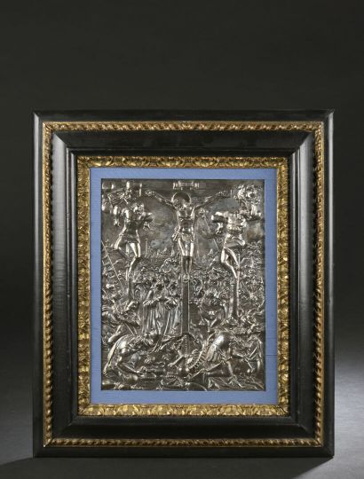 17th century FLEMISH school
Crucifixion scene...