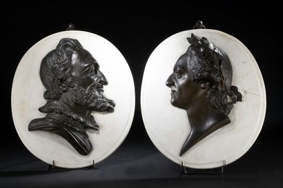 19th century FRENCH school
Louis XV and Henri...