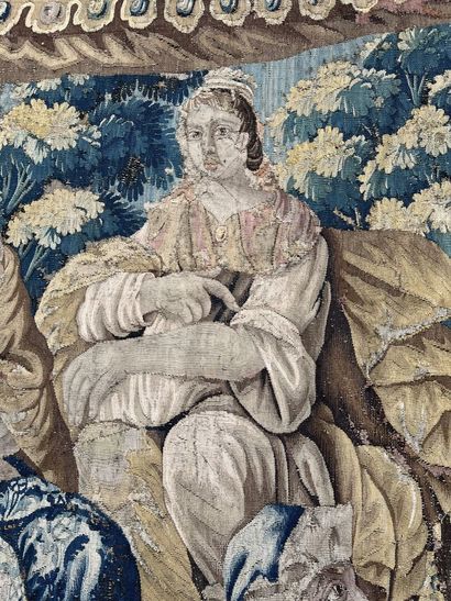 AUBUSSON, 17th century
Polychrome wool and...