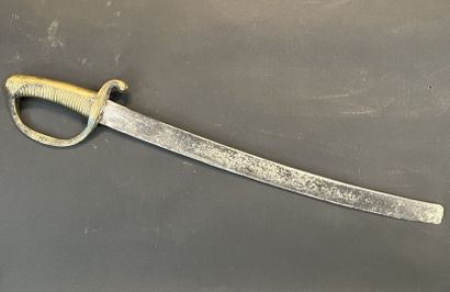 Infantry saber, called lighter. Brass mounting,...