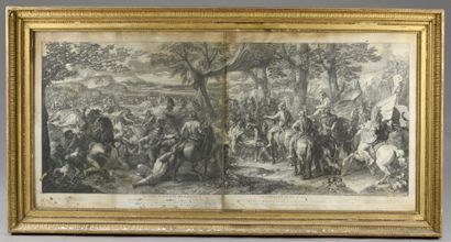 After LE BRUN, engraved by AUDRAN, 18th century
Scenes...