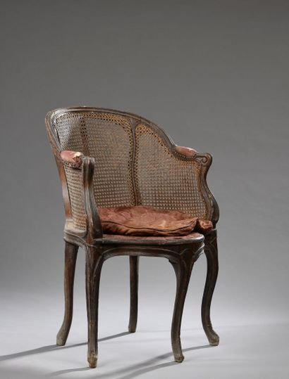 Armchair of office out of moulded wood, stamped...