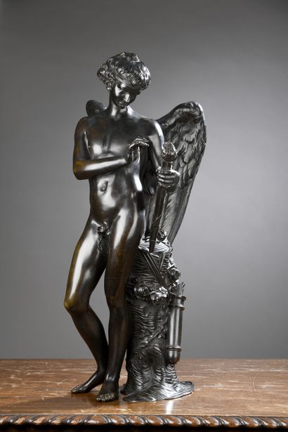 French school circa 1760 
A Love making the...