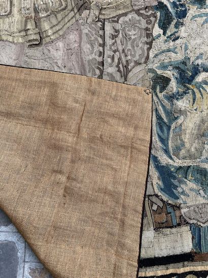 AUBUSSON, 17th century
Polychrome wool and...