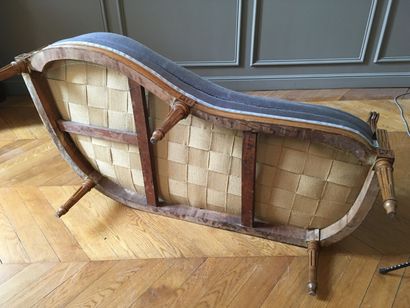 Sofa in molded wood stamped JB LELARGE of...