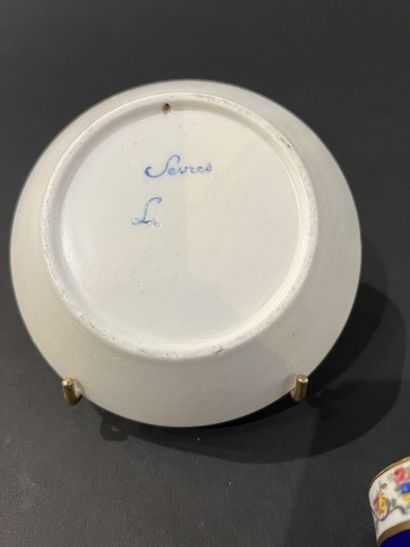 SÈVRES, late 18th century
Litron cup and...