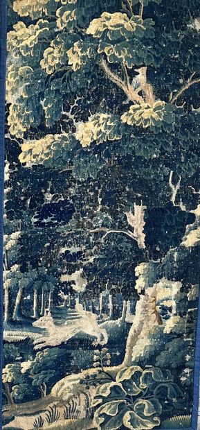 AUBUSSON, 17th century
Panel of tapestry,...