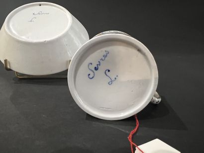 SÈVRES, late 18th century
Litron cup and...