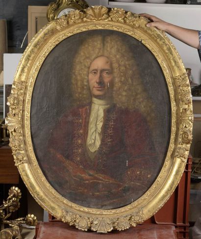 FRENCH SCHOOL circa 1720
Portrait of a man...