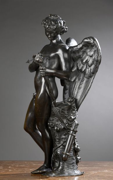 French school circa 1760 
A Love making the...