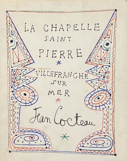 COCTEAU (Jean). La Chapelle Saint-Pierre...
