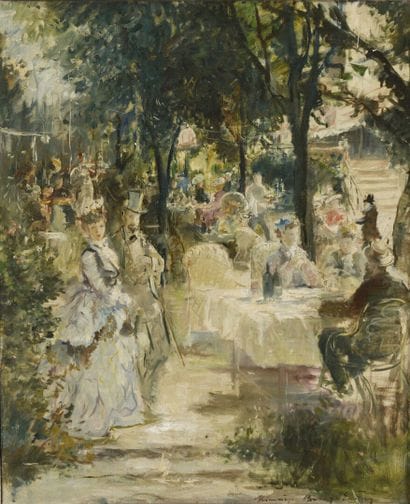 École MODERNE
Restaurant en plein air
Huile...