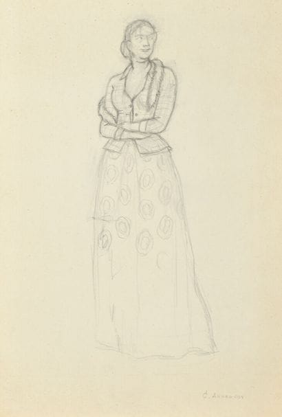 George ANNENKOV (1889-1974)
Femme
Crayon...