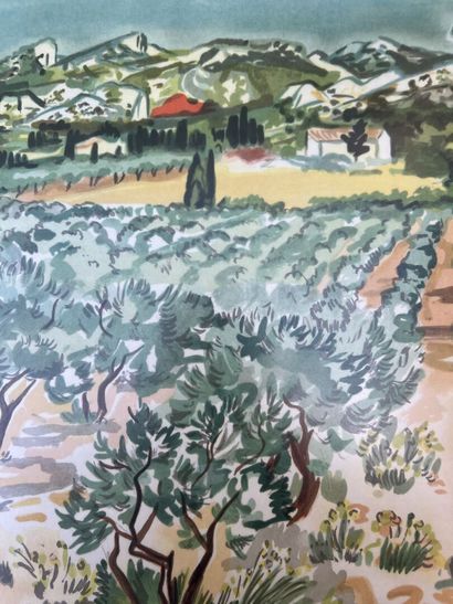 Yves Brayer (1907-1990)
Spring view
Lithograph...