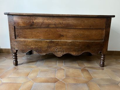Natural wood chair, late 19th century, standing...