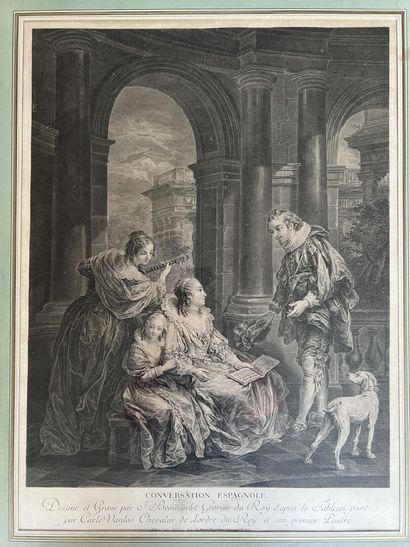 After Carle Vanloo (1705-1765)
Spanish conversation,...