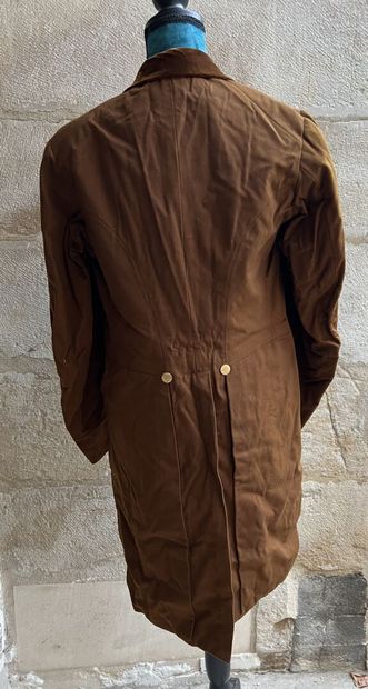 Frac, Second Empire, brown woolen suit with...