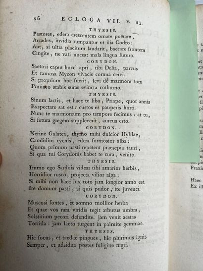 [VIRGILE]. Publii Virgilii Maronis Bucolica,...