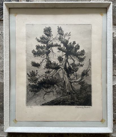 Régnault Sarasin (1886-1943) 
Tree
Etching,...