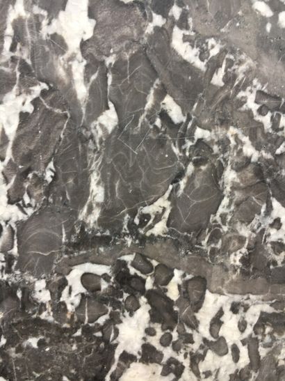 Grey molded secretary marble
W. 39, H. 94,...