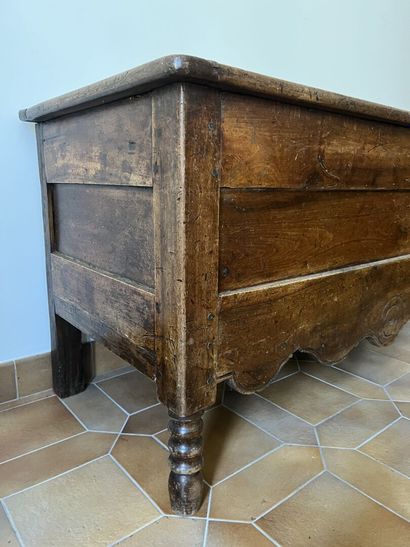 Natural wood chair, late 19th century, standing...