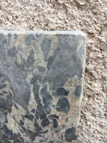 Grey molded secretary marble
W. 39, H. 94,...