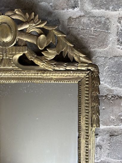 Louis XVI period rectangular carved wood...