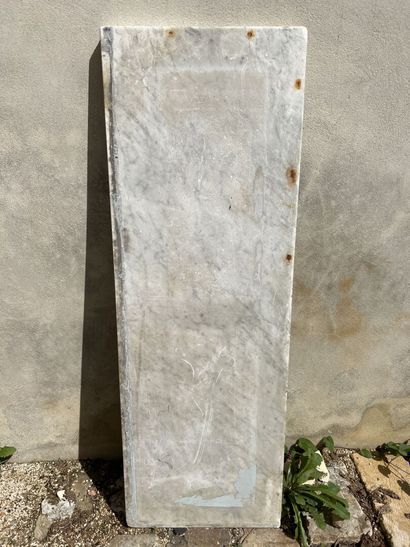 White marble from a secretary
H.110, W.38,...