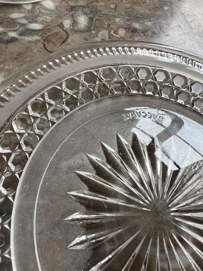 BACCARAT, XXe
Confiturier en cristal avec...