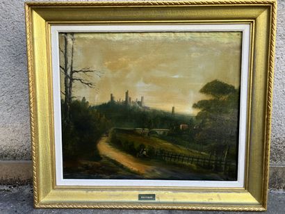 French school around 1860
Ruins of Chalussey
Canvas....