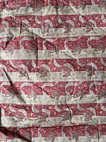Foot cover and two quilted and quilted blankets,...