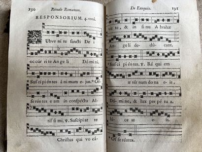 Lot of two books including: a Roman ritual,...