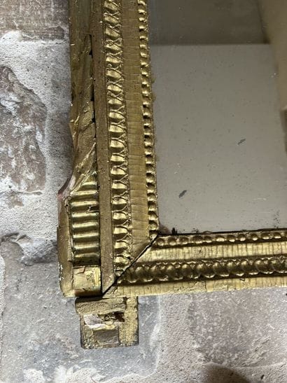 Louis XVI period rectangular carved wood...