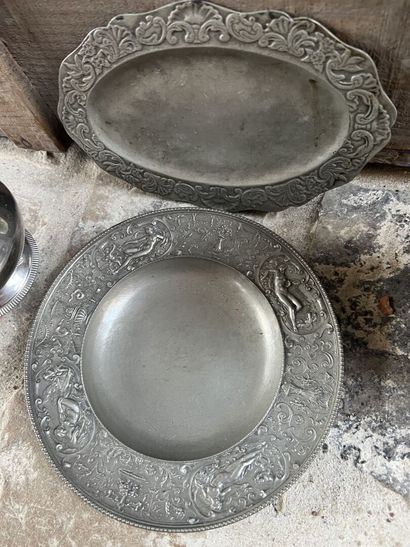 Silver plated metal MANNETTE 