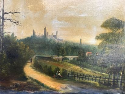 French school around 1860
Ruins of Chalussey
Canvas....