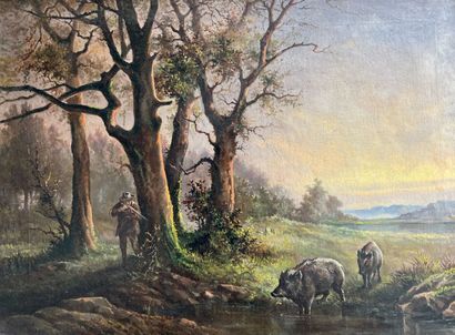Gaspard de TOURSKY (1849-1925)
Hunting scenes
Pair...