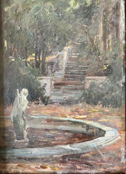 French school of the 19th century
Pond in...