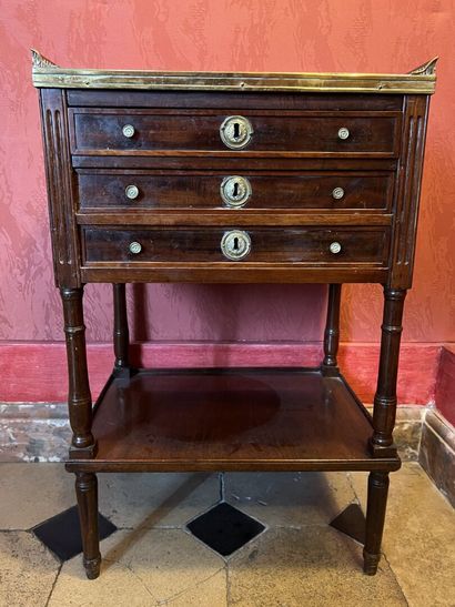Small mahogany and mahogany veneer coffee...
