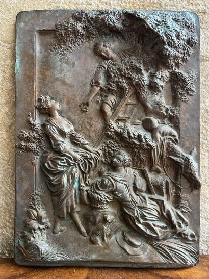 Copper plate, 19th century
Decorated with...