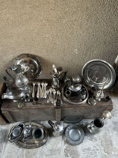 Silver plated metal MANNETTE 